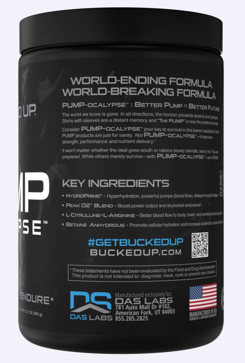 Bucked Up PUMP-Ocalypse – Stimulant-Free Pre-Workout