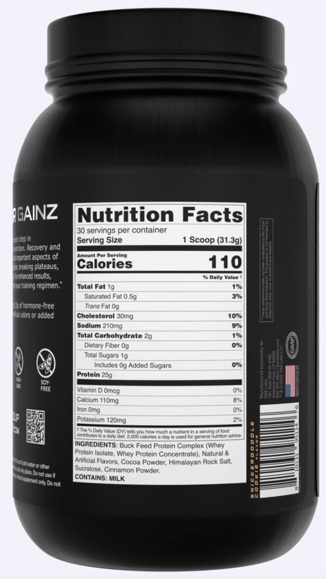 Buck Feed™ Protein – Snickerdoodle